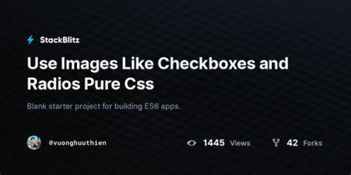 Use images like checkboxes