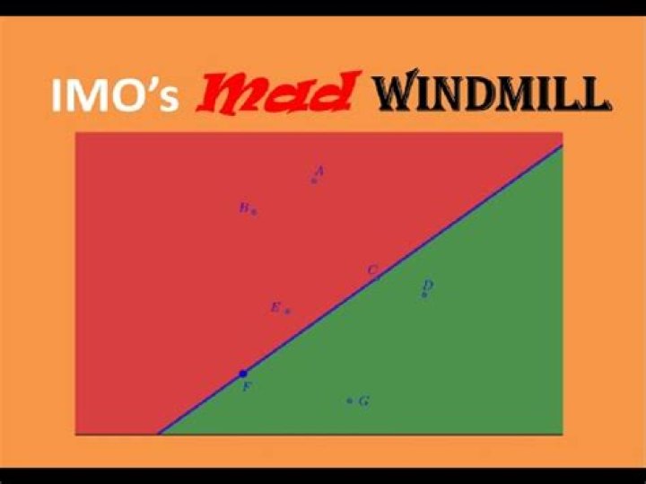 Variation on the IMO 2011 windmill problem