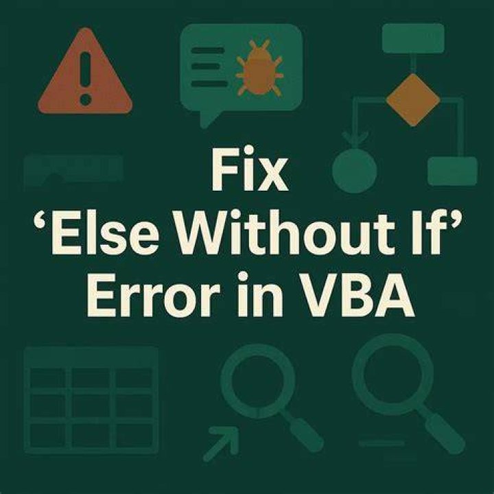 VBA: Else without If Error