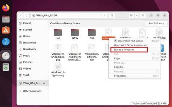 VBox Guest Addition 6.1.32 install fails on Ubuntu 20.04.4 in Win7 Ult 64 bit