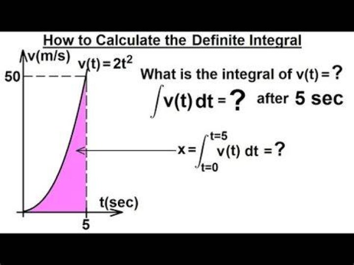 Velocity & Definite Integral