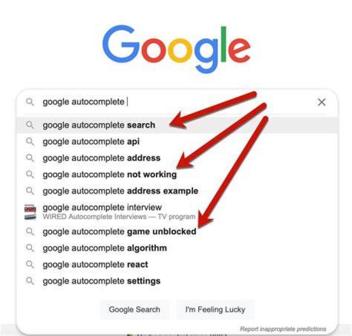 Video of missing autocomplete feature