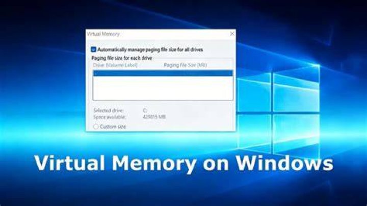 Virtual Memory Settings Page