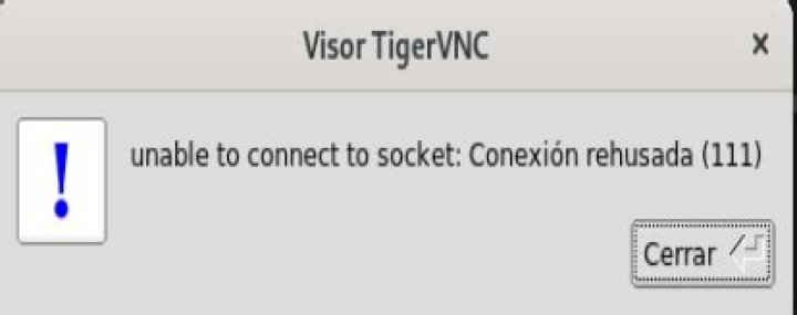 Vnc viewer error: unable connect to socket: Connection refused (111) in CentOS 8