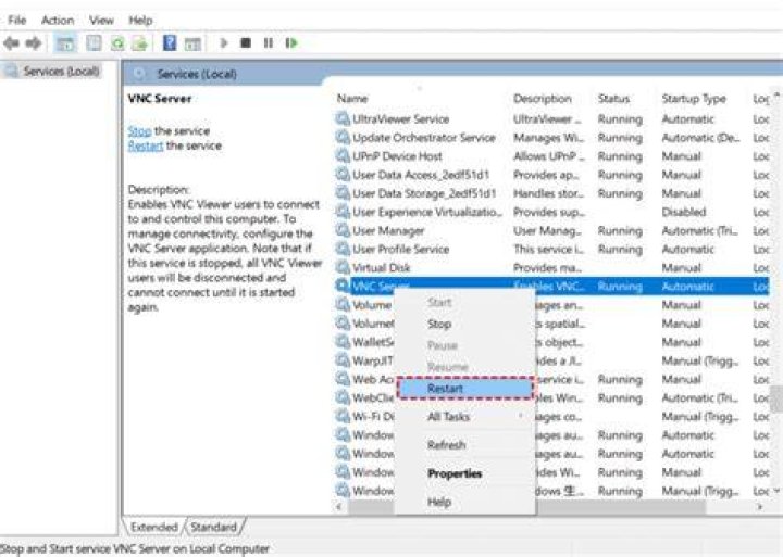 vncserver too many security failures