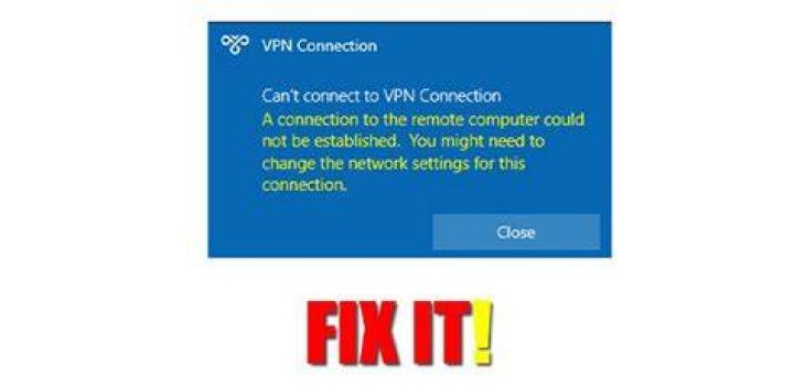 VPN Error Message