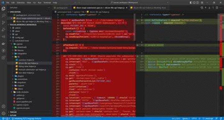 VS Code red highlight