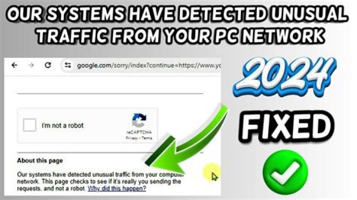 Warning: Unusual traffic from your computer. Why is this happening? [duplicate]