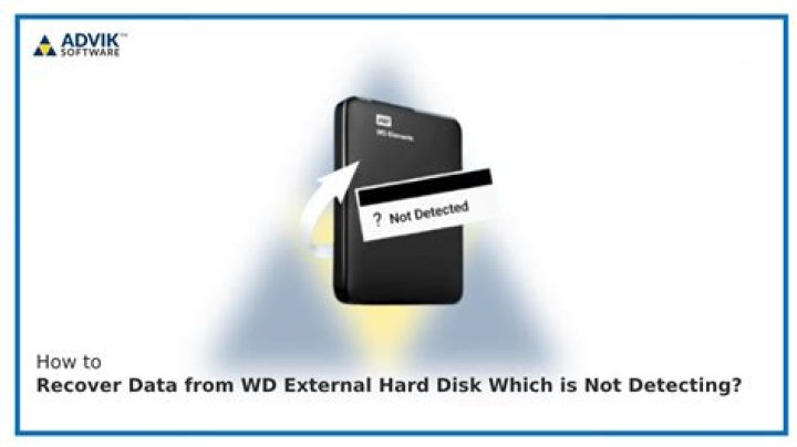WD external Hard disk volumes are not recognizing by data recovery tools