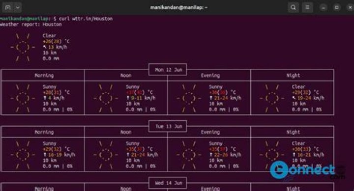 Weather from terminal