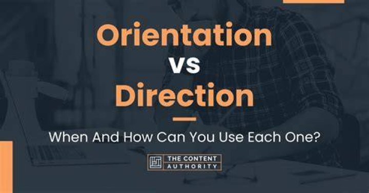 What's the difference between direction, sense, and orientation?