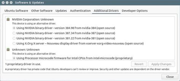 What are the latest stable proprietary drivers for Ubuntu 16.04 and NVIDIA Geforce GTX 1050 (4gb)?