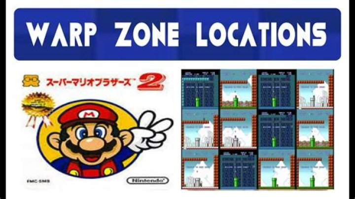 What are the locations of the Warp Zones in Super Mario Bros. The Lost Levels?
