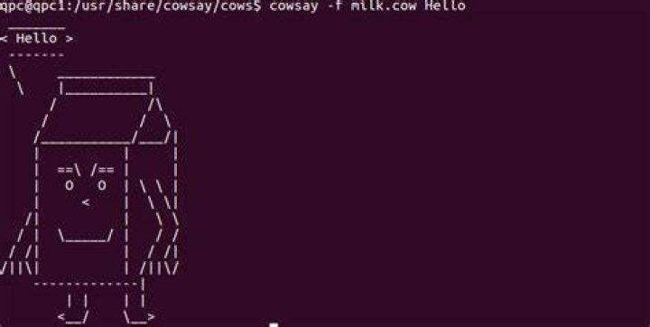What cowsay characters does Ubuntu have by default and how can I test them?