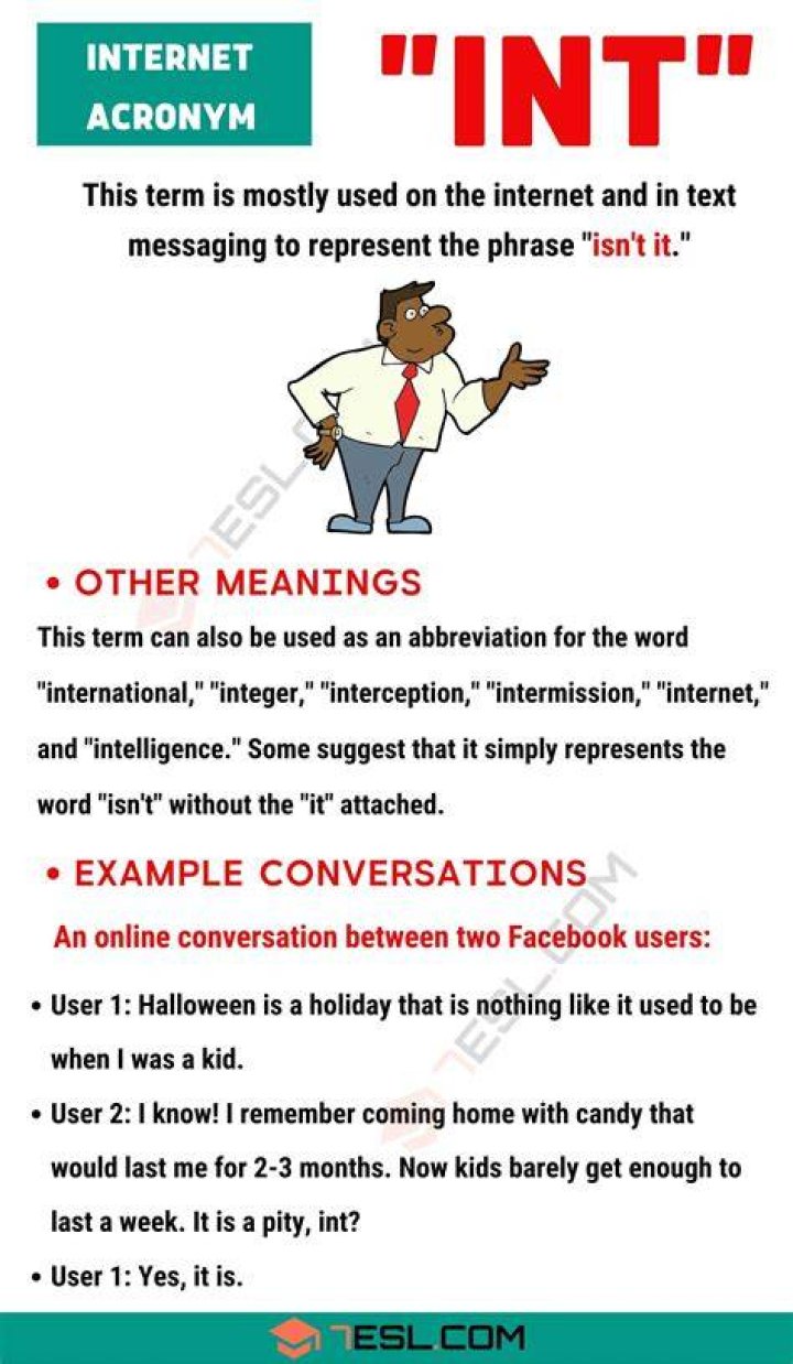 What does int & mean