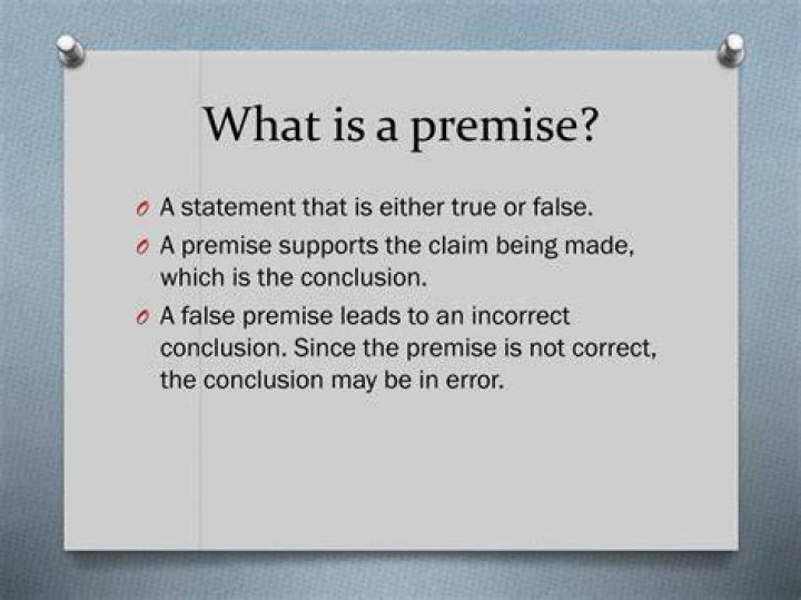 What is a false premise?