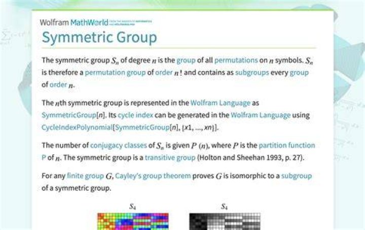 What is a symmetric group?