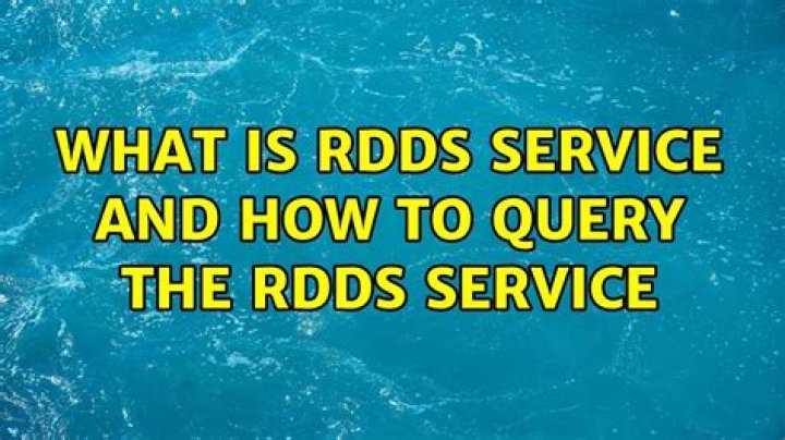 What is RDDS service and how to query the RDDS service