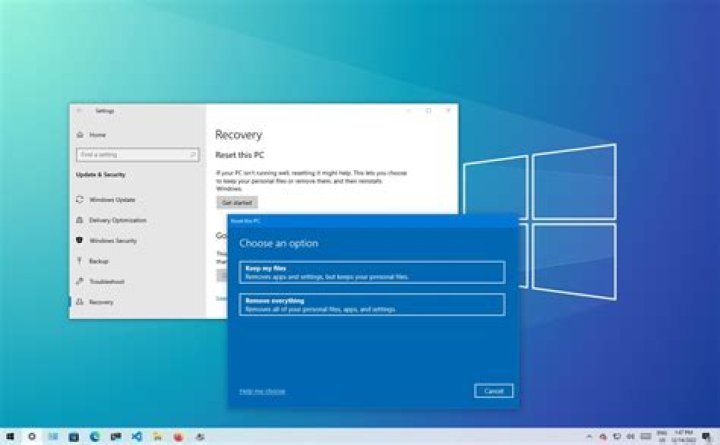 What is the command to reset a Windows installation without deleting any files