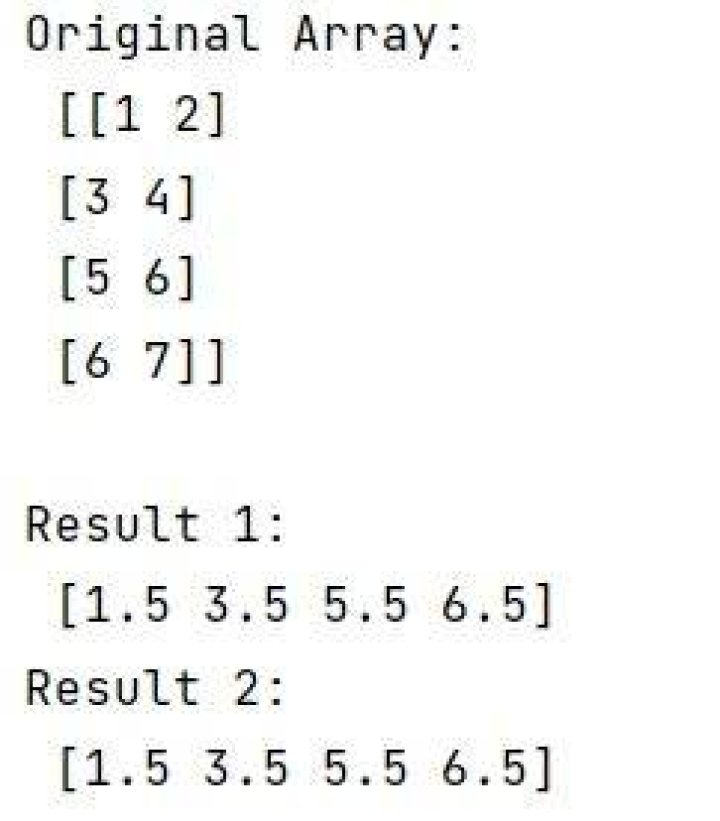 What is the difference between np.mean and tf.reduce_mean?