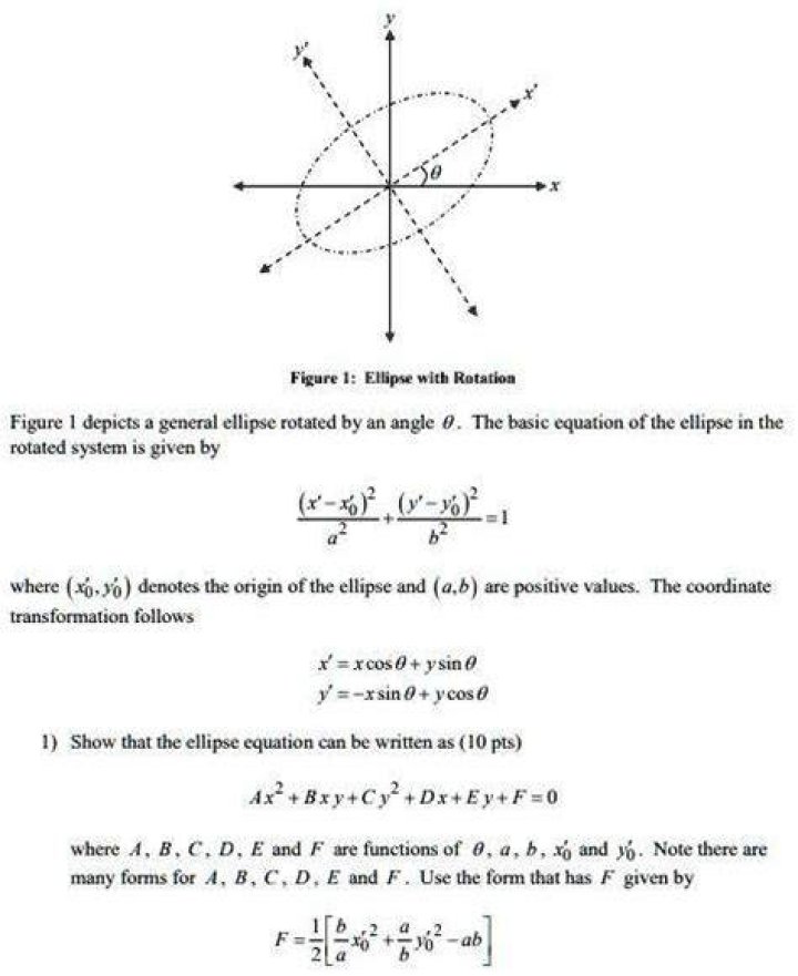 What is the general equation for rotated ellipsoid?