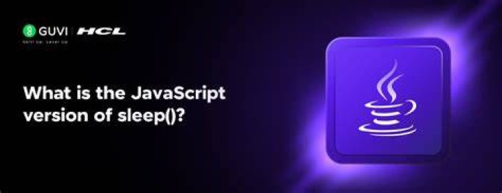 What is the JavaScript version of sleep()?