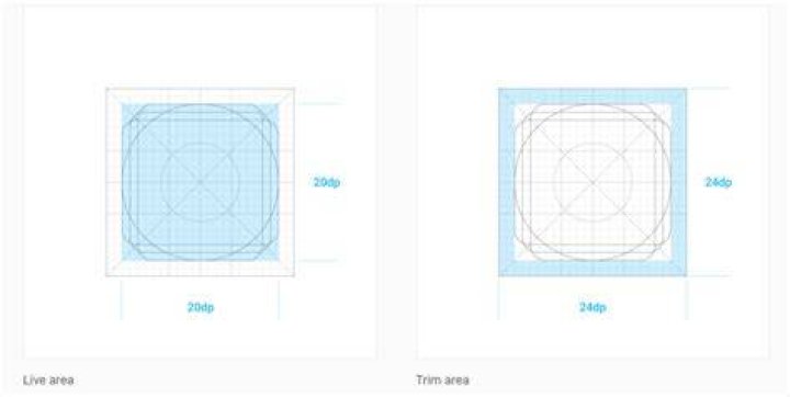 What is the navigation drawer icons size?
