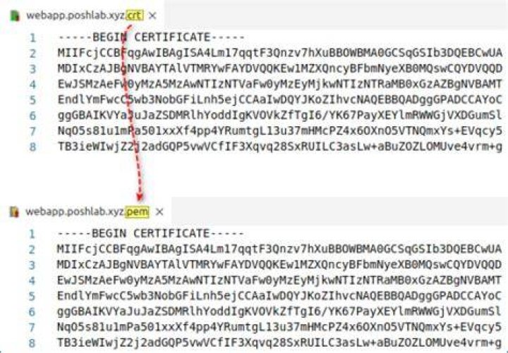 What is the purpose of chain.pem files?