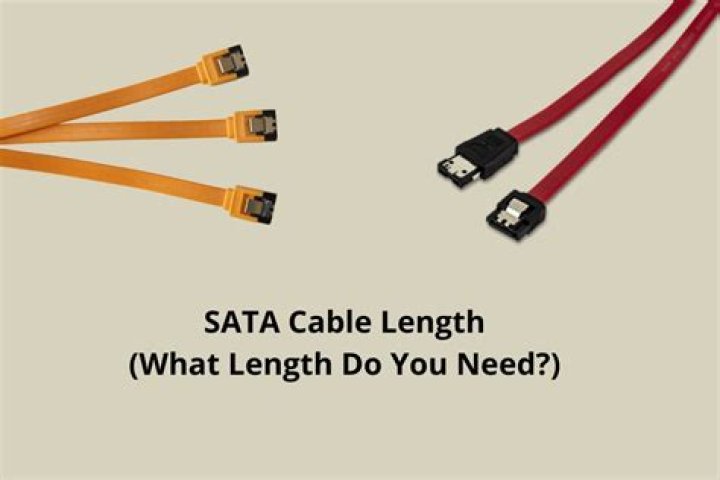 What is the standard length for SATA cables?