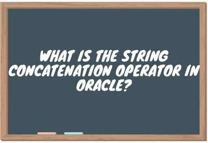 What is the string concatenation operator in Oracle?