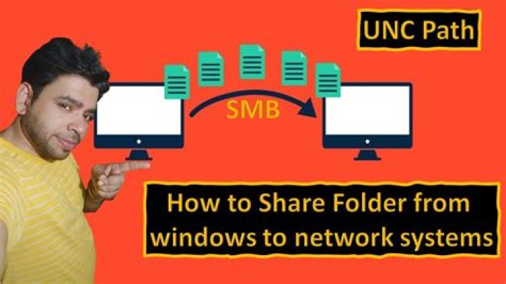 What is the UNC network path to a folder shared via Samba?