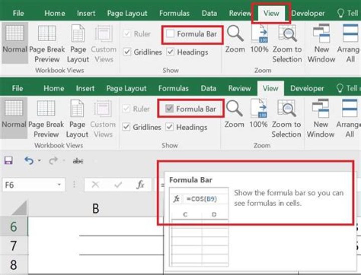 when editing in formula bar, highlights are applied there and also cursor blinks there