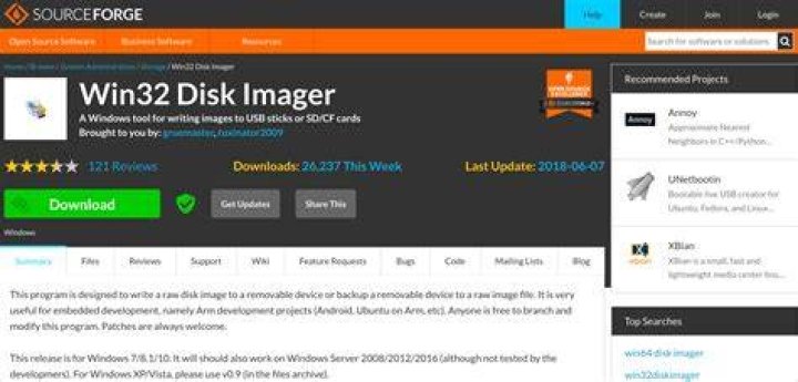 Where to find Win32 Disk Imager or an alternative when you don't trust Sourceforge