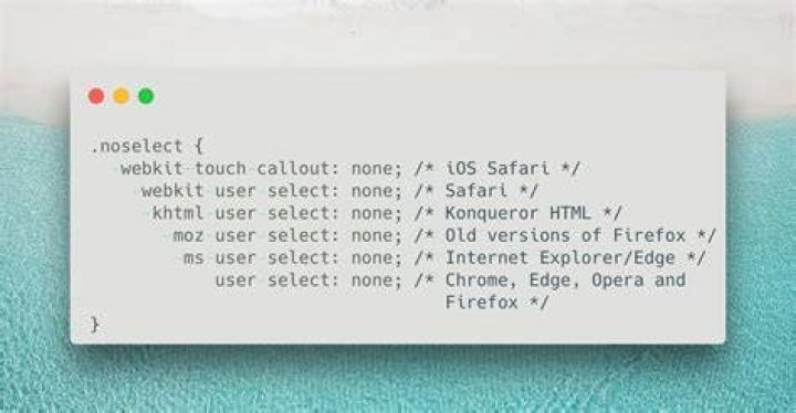 Why do you write '-webkit-touch-callout: none' when applying css to ios?