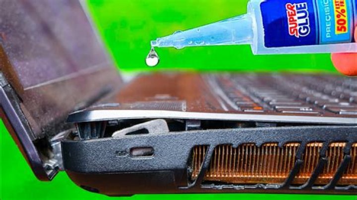 Why is glue coming out of my laptop?