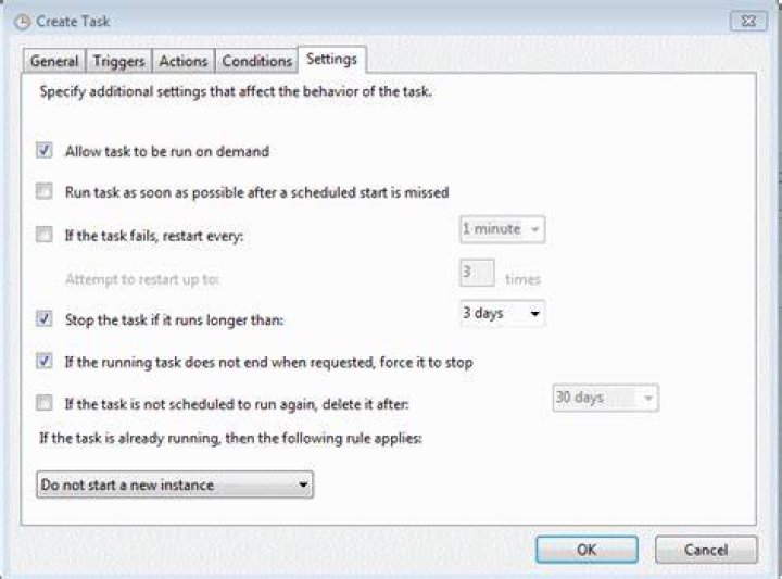 Will Windows Scheduled Tasks execute if the computer was off at the scheduled time?