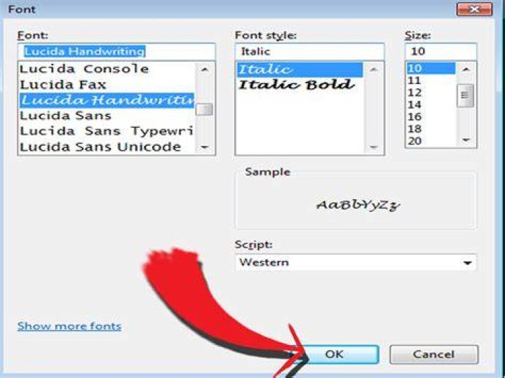 Win10: Notepad: How to change the default font?