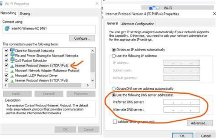 Windows 10 DNS Settings