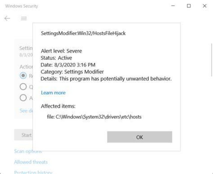 Windows 10 hosts file entries get blocked automatically by # sign after some times