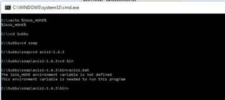 WINDOWS 10 JAVA_HOME is not working