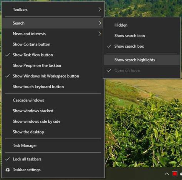 Windows 10 search bar started displaying unwanted content