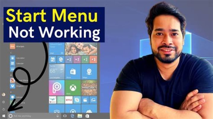 Windows 10 start menu shutdown button not doing anything