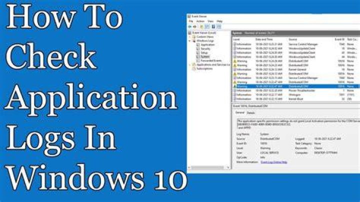 Windows Application Logs