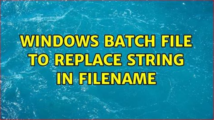 Windows Batch File to Replace String in Filename