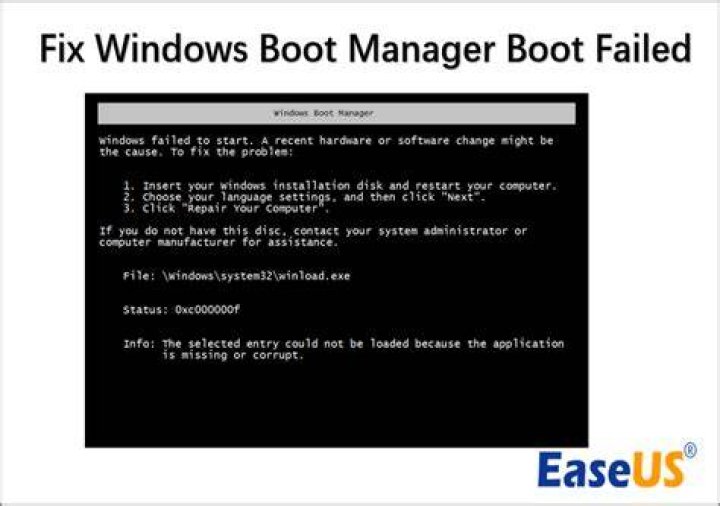 Windows boot manager loops itself after choosing drive to to boot from