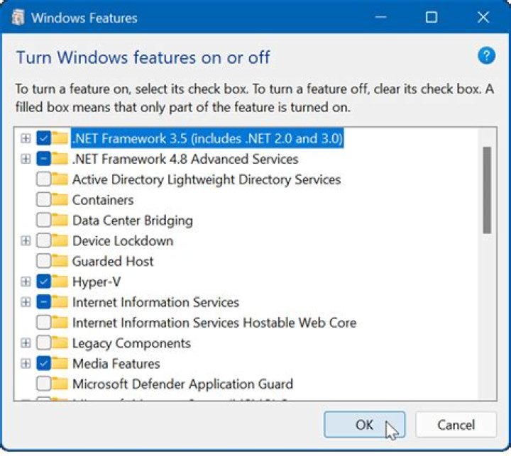 Windows Features