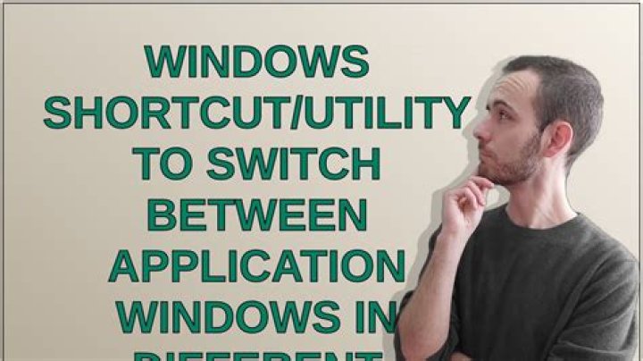 Windows Shortcut/Utility to switch between application windows