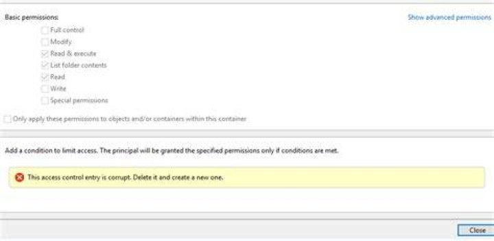 WindowsApps folder says permissions are corrupted and need to be deleted, is this normal or critical?