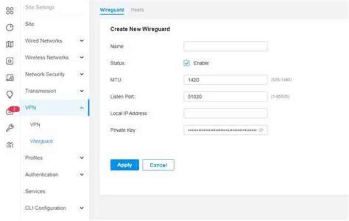 wireguard vpn is failing with error: Cannot find device 