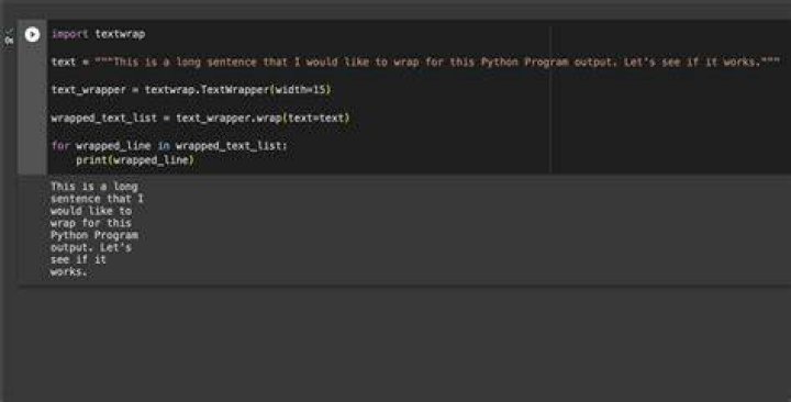 Wrap Text in Python IDLE